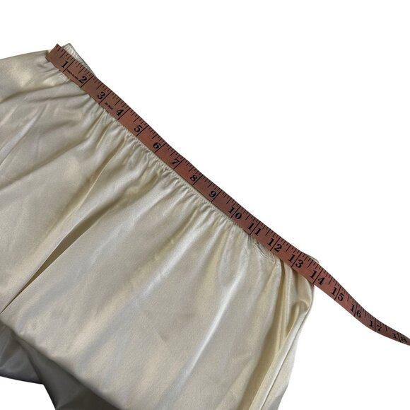 Vintage Vanity Fair Half Slip Large Cream Nylon Lace Trim 22" Made in USA - Picture 8 of 9